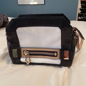 Botkier crossbody, black, white & tan